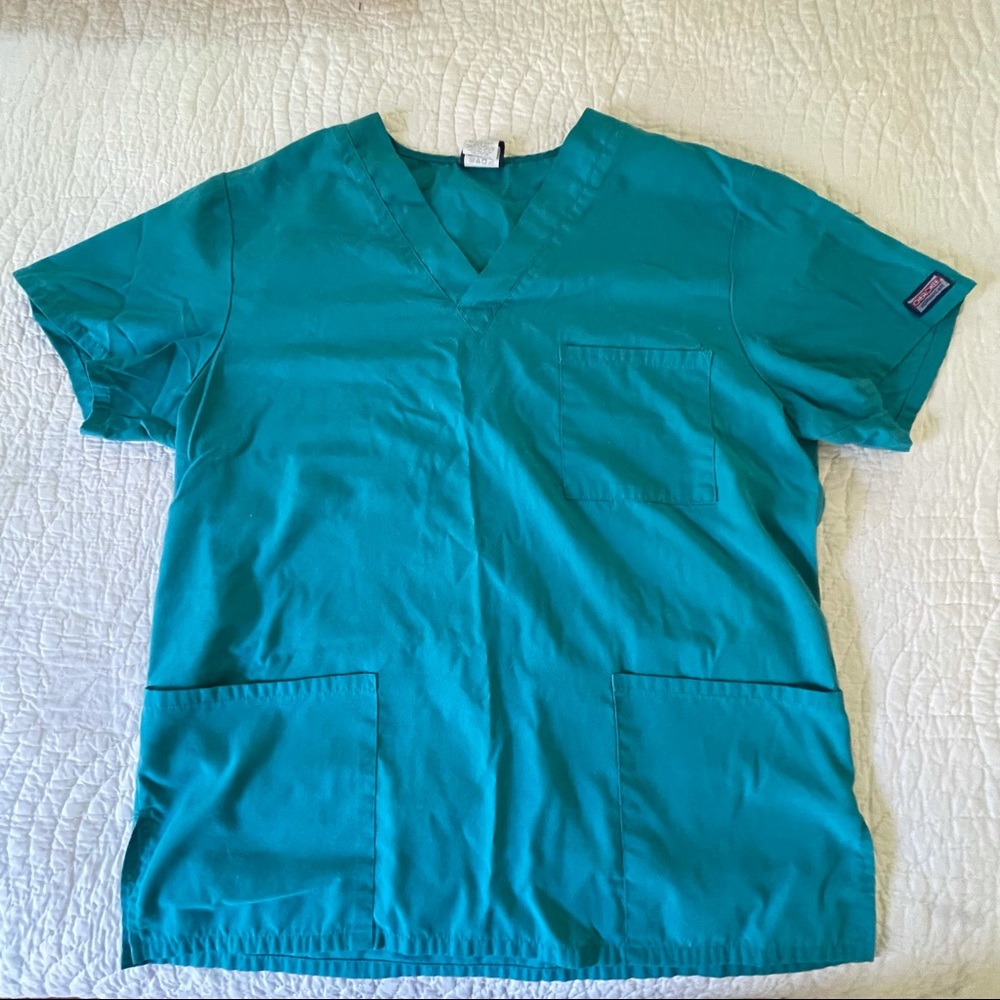 (2) Cherokee Workwear Unisex V-Neck Scrub Tops